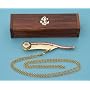 Navy Boatswain's Pipe with Hardwood Case