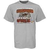 Temple Owls Ash 2008 Atlantic 10 Men's Basketball Tournament Champions T-shirt at Football Fanatics