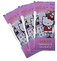 HELLO KITTY ~ TATTOOS & STICKERS 3 X PACKS