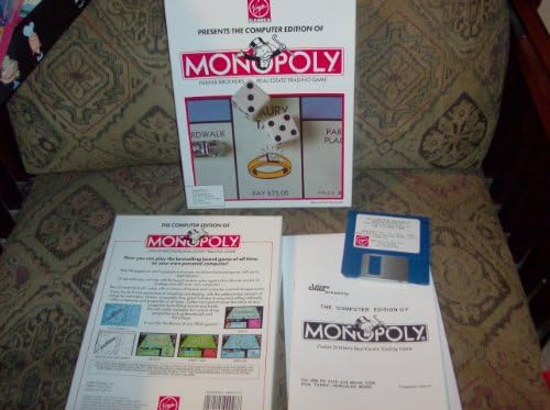 The Computer Edition of Monopoly Parker Brothers Real Estate Trading Game