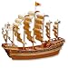 3-D Wooden Puzzle - Ancient Sailboat In Ming Dynasty -Affordable Gift for your Little One! Item #DCHI-WPZ-P131
