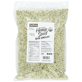 Nutiva Organic Shelled Hempseed, 3 Pound Bag