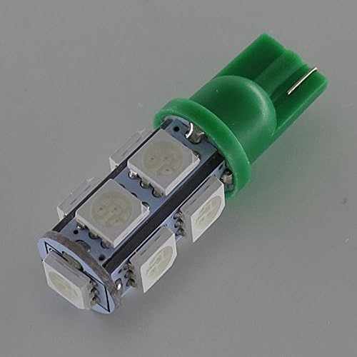 SmartLive 5 pcs pack Green Car LED Light Bulb T10 Wedge Type for W5W 194 168 2825 bulb Helogen Xenon Replacement used for singal light,trunk light,dashboard light,packing light