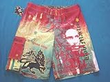 Dragonfly Bob Marley Babylon System Board Shorts, Licensed Bob Marley Shorts