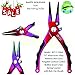 BITE Professional Aluminum Saltwater Fishing Pliers -Spring Loaded-Rubber Insert Grips-Tungsten Carbide Cutters-with a Set of Replacement Carbide Cutters & Premium Clip Sheath