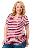 Motherhood Maternity: Plus Size Short Sleeve Scoop Neck Side Ruched Maternity T Shirt
