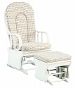 Bassettbaby First Choice Hampton Heights Glider with Ottoman, White