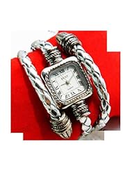 New Elegent Leather Strap fashion ladys womens bracelet watches wrist bangle watch WP@TLJ153755Y