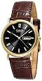 Citizen Men`s Eco-Drive Gold-Tone Leather Watch #BM8242-08E