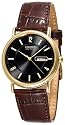 Citizen Men's Eco-Drive Gold-Tone Leather Watch #BM8242-08E