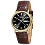 Citizen Men's Eco-Drive Gold-Tone Leather Watch #BM8242-08E