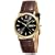 Citizen Men's Eco-Drive Gold-Tone Leather Watch #BM8242-08E