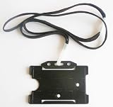 Black Neck Lanyard & Black ID Card Holder x 1 (Free Delivery)