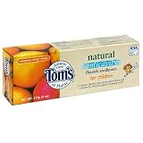 Tom's of Maine Natural Care Fluoride Toothpaste, Anticavity, for Children, Outrageous Orange Mango, 4 oz (113 g) (Pack of 6)