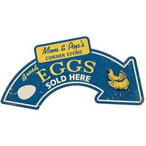 Eggs Arrow Food and Drink Custom Metal Shape - Victory Vintage Signs Eggs Arrow Food and Drink Custom Metal Shape - Victory Vintage Signs
