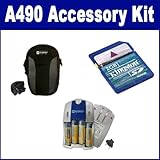 Canon Powershot A490 Digital Camera Accessory Kit includes: SB251 Battery,  ....