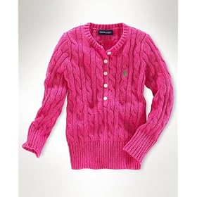 Ralph Lauren Kids Sweater, Little Girls Henley