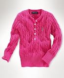 Ralph Lauren Kids Sweater, Little Girls Henley