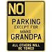 manx11  - NO PARKING EXCEPT FOR MANX GRANDPA PARKING SIGN