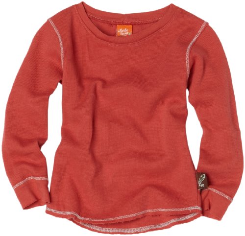 Charlie Rocket Baby-boys Infant Thermal Tee, Red, 18-24 Months