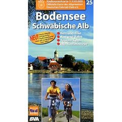 ADFC Radtourenkarten, Bodensee, Schw�bische Alb