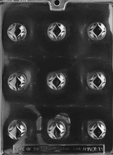 ROUND TRADITIONAL PIECES All Occasions Candy Mold Chocolate