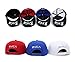 Doture Mens Fashion VA Muliticor Print 6 Panel Street Dancing Hat Baseball Cap White