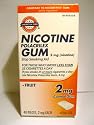 Nicotine Gum, 2 mg., Fruit, 40 pieces