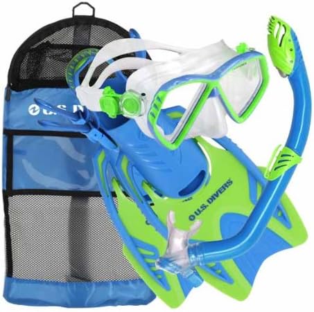 U.S. Divers Junior Regal Mask, Trigger Fins and Laguna Snorkel Combo Set