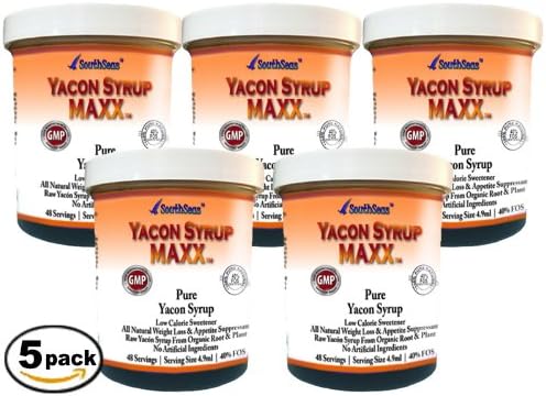 Yacon Syrup Maxx Pure Yacon Syrup All Natural Sugar Substitute Promotes Weight Loss 100% Organic Raw Yacon Syrup 40% FOS. Reduces Bad Cholesterol and Controls Constipation. Decreases Body Mass Index Combats Excess Fat