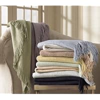 Empress Silk Plush Fringed Throw