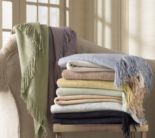 Empress Silk Plush Fringed Throw