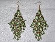 Handmade Lac Meenakari Jewelry Earring- New Fashion Green Lakh Enamel Dangling Earrings Set
