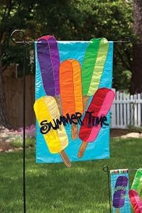 Popsicles Garden Size Applique Flag