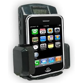 CAR KIT (BLACK COLOR) - FM Transmitter Car Charger and Cradle For Apple iPhone iTouch MP3... by Pro Power