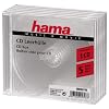 Hama - 44748 - Accessoire Audio - Lot de 5 boites vides transparentes - Pour CD simple