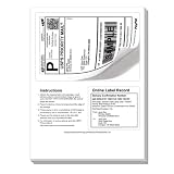 100 Click Ship labels with Tear Off Receipt. Use these if your printing online postage. Trn over the page & print a packing slip. Great value for high quality! Only from Universal Labels®!