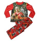 World Wrestling Entertainment - Boys John Cena 2 Piece Long Sleeve Pajamas, Red