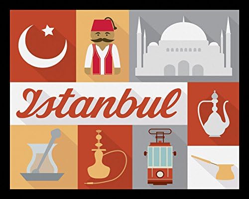 8x10 Unframed Custom Istanbul Personalized Travel Poster Art Print