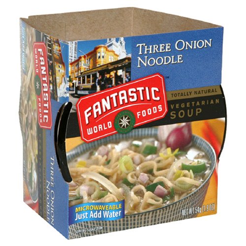 Fantastic Foods Soup Cup, Three Onion Noodle, 1.9-Ounces (Pack of 12) by Fantastic Foods