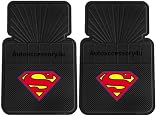  : Superman Classic Shield Front Car Floor Mats Set Plus Bonus Matching Decal