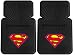  : Superman Classic Shield Front Car Floor Mats Set Plus Bonus Matching Decal
