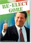 Happy Birthday Cards - "Re-elect Al Gore" Joke / Funny Birthday Card & Envelope