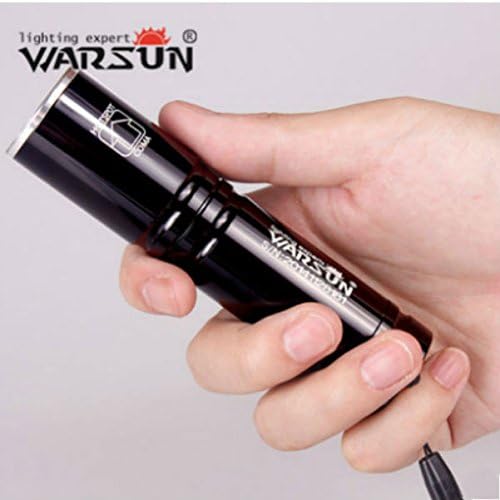 Warsun CREE XM-L T6 1000LM 5Modes Zoomable LED Flashlight 3xAAA