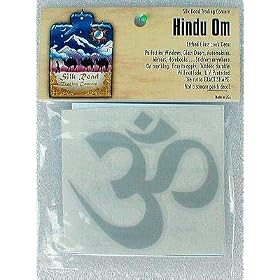 HINDU OM DECAL - 'Etched Glass Look' Decal