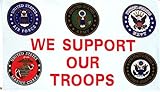 We Support Our Troops Flag - 3 foot by 5 foot Polyester (NEW)