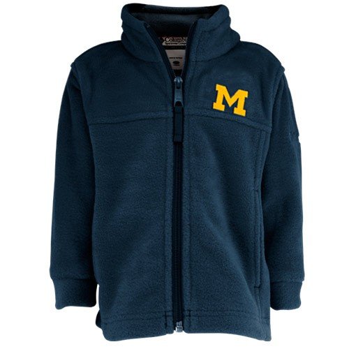 Columbia Michigan Wolverines Navy Blue Toddler Flanker Full Zip Jacket