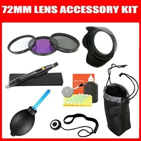 Filter kit and Lens Hood + Lens Pouch + Lens Care Package For CANON XL1 XL2 XL1S