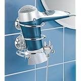 Wenko Wenselaar Gmbh & Company 16970100 Super Loc Milazzo Hair Dryer Holder - Chrome