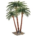 Lighted Palm Tree Trio with 650 Clear Lights - 4'/ 5'/ 6'